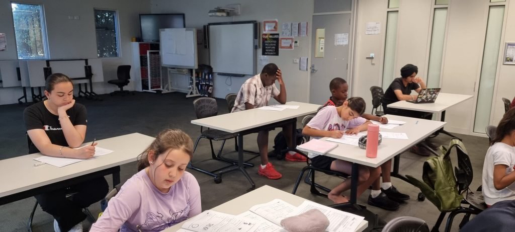 Students learning together in a NRICH classroom