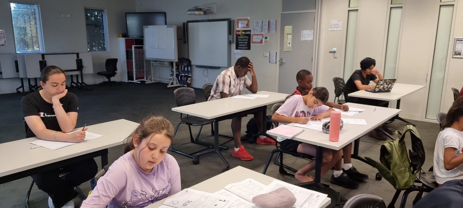 Students learning together in a NRICH classroom